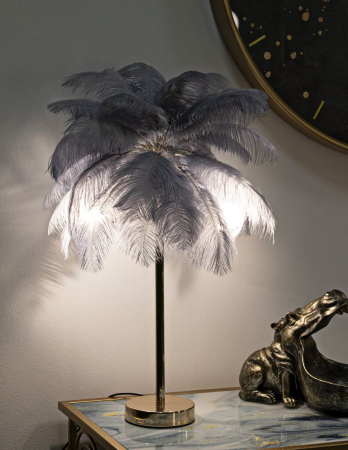 Veioza pene gri | Lampa de masa eleganta CreativDeco [1]