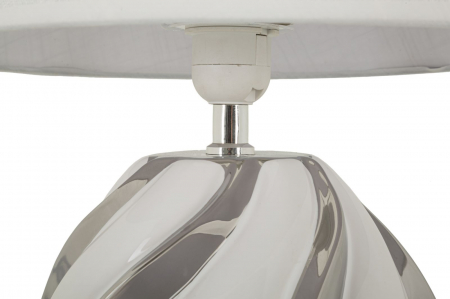 Lampa de masa argintie | Veioza ceramica eleganta CreativDeco [2]