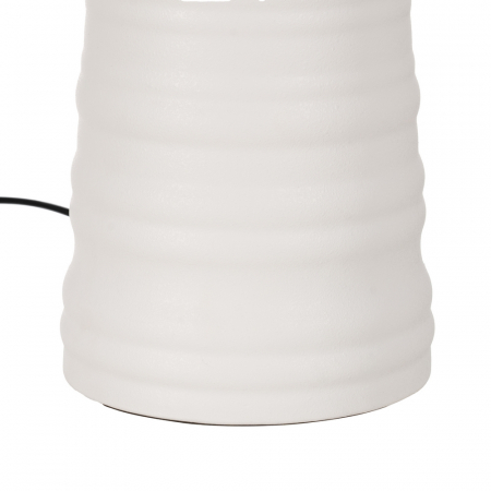 Lampa inalta ceramica alba cu abajur pentru decor elegant|Lampi moderne pentru spatii rafinate [6]