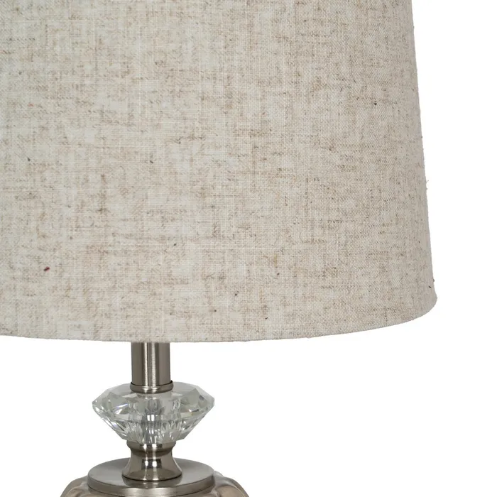Lampa bej-argintie moderna|Lampi de masa pentru decor de lux [2]