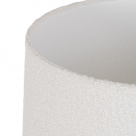 Lampa ceramica bej cu abajur bumbac pentru noptiera|Lampi naturale pentru interioare relaxate [1]