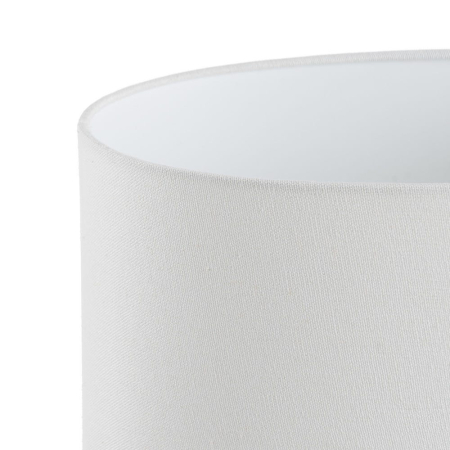 Lampa de masă din ceramică bej – bază sculpturală arcuită, abajur din in [2]