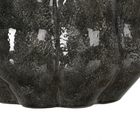 Lampa gri ceramica cu abajur textil pentru decor sobru|Lampi naturale pentru decoruri moderne [6]