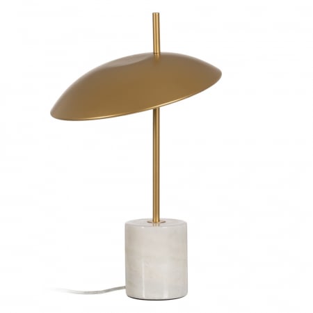 Corpuri de iluminat - Lampa aurie marmura design elegant