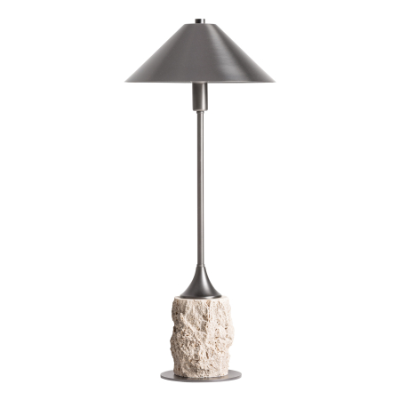Corpuri de iluminat - Lampă de masă marmură albă alamă neagră Frangy