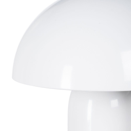 Lampă de masă din metal alb cu siluetă tip ciupercă – compactă [1]