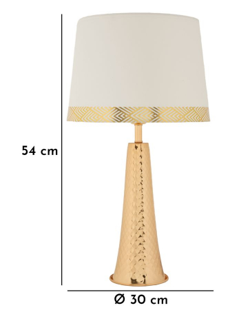 Lampă metal auriu cu abajur [6]
