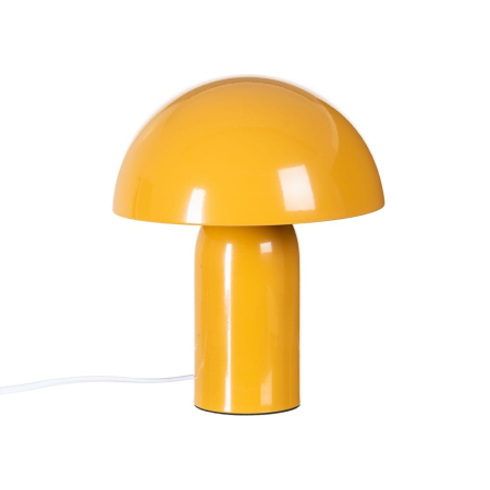 Colectia noua - Lampa de masă din metal portocaliu tip ciupercă cu finisaj lucios – design compact