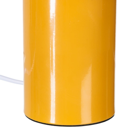 Lampa de masă din metal portocaliu tip ciupercă cu finisaj lucios – design compact [4]