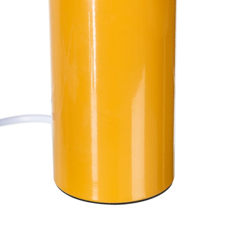Lampa de masă din metal portocaliu tip ciupercă lucios – design modern [3]