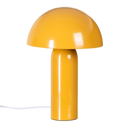 Colectia noua - Lampa de masă din metal portocaliu tip ciupercă lucios – design modern