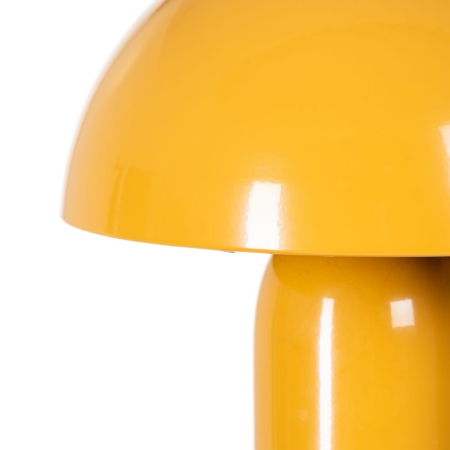Lampa de masă din metal portocaliu tip ciupercă lucios – design modern [1]