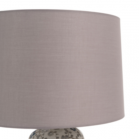 Lampa alb-gri portelan cu abajur neutru pentru decor nordic|Lampi ambientale elegante pentru interioare naturale [2]