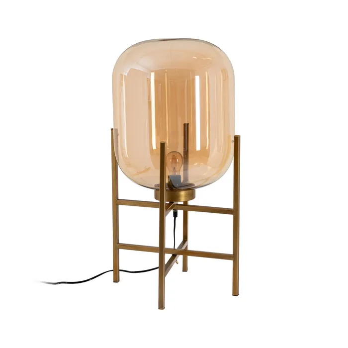 Corpuri de iluminat - Lampă de masă sticlă și metal|Corpuri de iluminat pentru birou