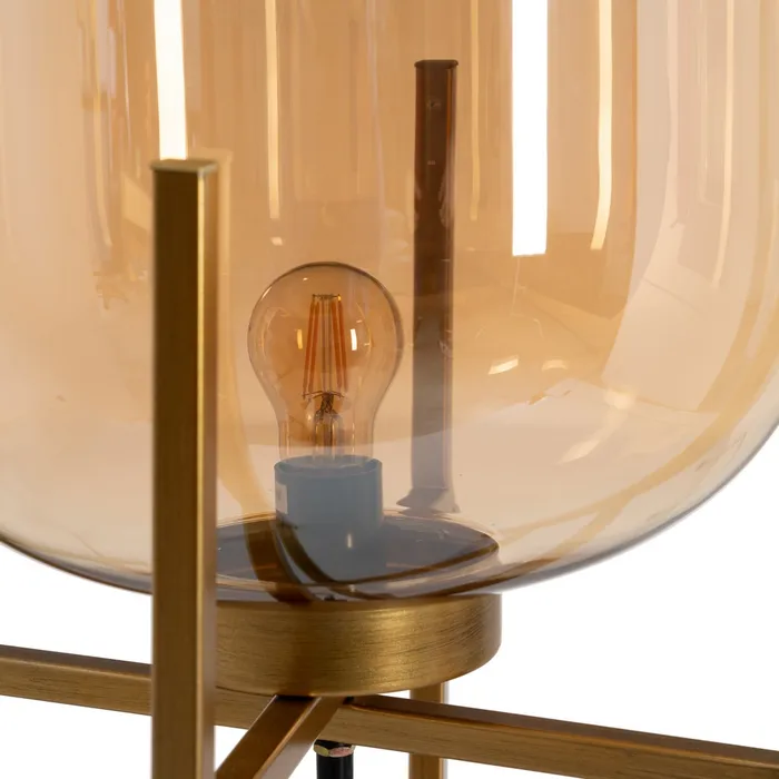 Lampă de masă sticlă și metal|Corpuri de iluminat pentru birou [3]