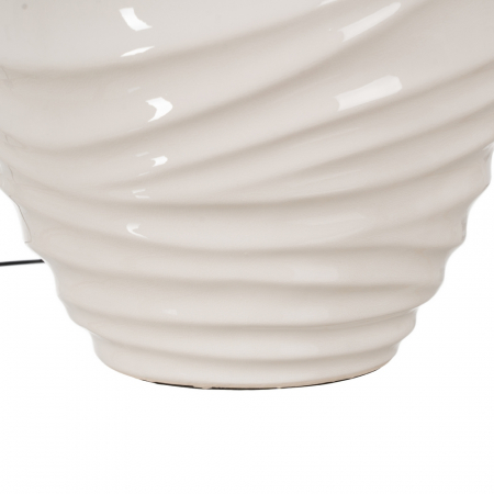 Lampa ceramica alba inalta pentru decor simetric|Lampi decorative pentru interioare moderne [6]