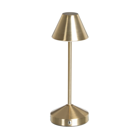 Corpuri de iluminat - Lampă de masă LED aurie cu abajur conic