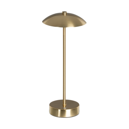 Corpuri de iluminat - Lampă LED cu abajur metalic auriu tip ciupercă