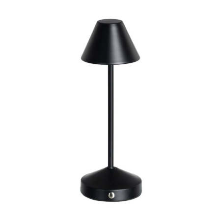 Corpuri de iluminat - Lampă LED portabilă cu abajur conic negru