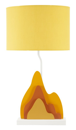 Corpuri de iluminat - Veioza moderna Color cu abajur galben CreativDeco