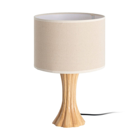 Veioze, Lampi de Birou - Lampă de masă naturală bază sculpturală mare