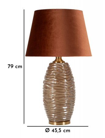 lampa decor glam bej maronie, creativdeco [6]