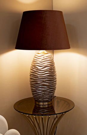 lampa decor glam bej maronie, creativdeco [1]