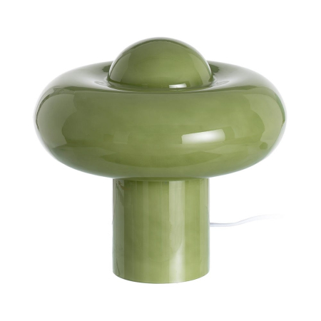 Veioze, Lampi de Birou - Lampă de masă verde retro din sticlă