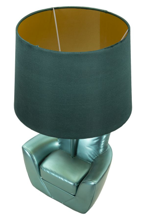 Veioza turcoaz Midcentury design unic CreativDeco [4]