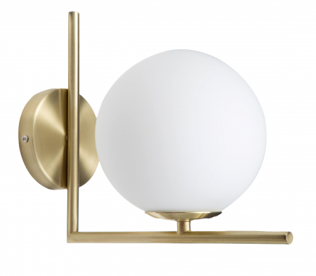 Corpuri de iluminat - Aplica Glamy, auriu/alb, fier/sticla