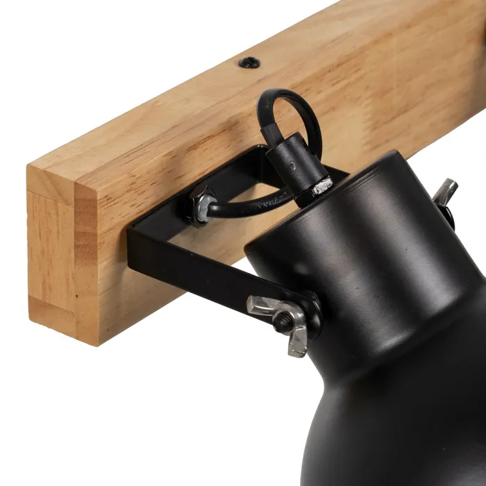 Lampă de perete dublă metal și lemn|Corpuri de iluminat pentru decor modern [2]