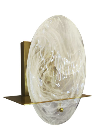 Aplica, Lampa de perete - Aplica aurie cu sticla speciala | Ambient sofisticat | CreativDeco