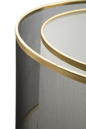 Lampa podea abajur dublu alb gri CreativDeco [3]