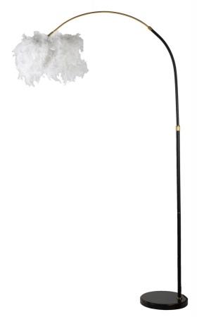 Lampa de podea, Lampadare - Lampa de podea arcuita alba CreativDeco