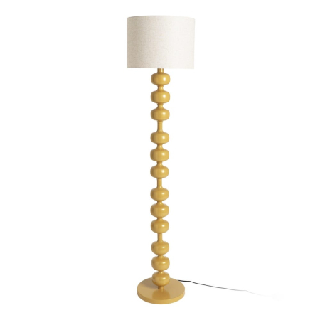 Lampa de podea, Lampadare - Lampă de podea muștar cu picior din sfere decorative