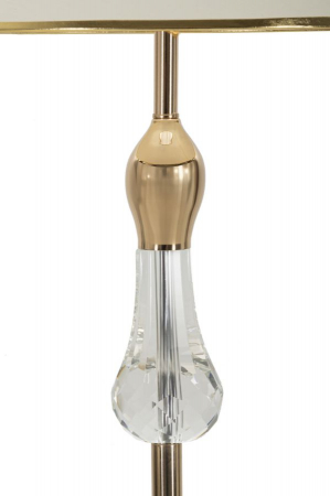 Lampa de podea alba aurie glam CreativDeco [1]