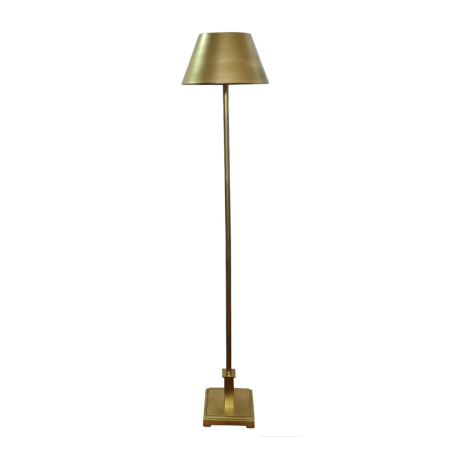 Lampa de podea, Lampadare - Lampă de podea metal textil auriu elegantă