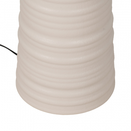 Lampa podea alba ceramica cu abajur in|Lampi inalte naturale pentru decor relaxant [6]