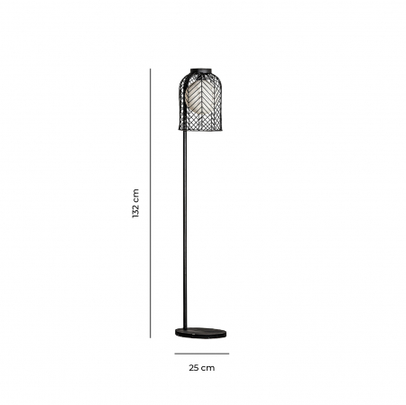 Lampa podea ciment negru Art Deco|Lampi industriale [2]
