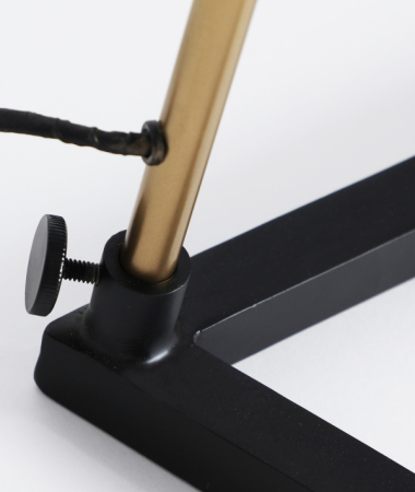 Lampă podea fier negru detalii aurii ORBE – titlu imagine principală [3]