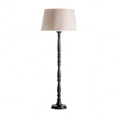Clasic - Lampa podea clasica lemn mango alb negru|Lampi elegante