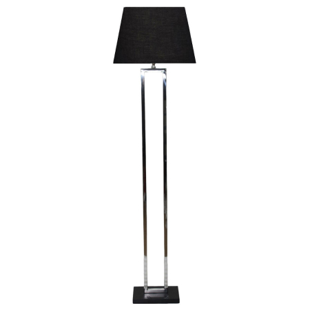 Lampa de podea, Lampadare - Lampă de podea oțel argintiu negru anselm