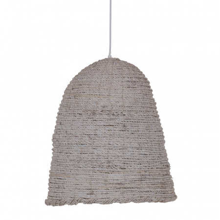 Lustre, Lampi suspendate - Lustra tavan rustica alba CreativDeco - Iluminat interior stil rustic