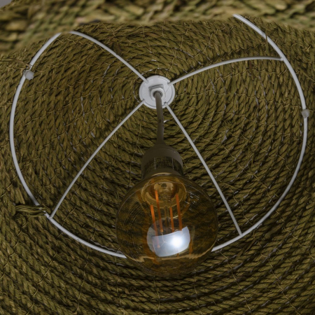 Lustra verde din franghie CreativDeco - Stil rustic pentru interioare [5]