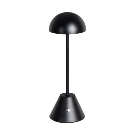 Corpuri de iluminat - Lampă LED neagră de masă cu cupolă semisferică