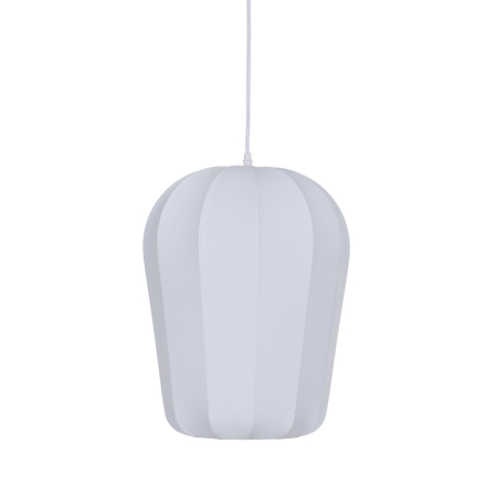Iluminat in Stil Japandi - Lampă mare din material textil alb, sursă principală de lumină