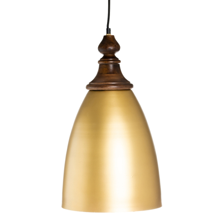 Lustre, Lampi suspendate - Lampă mare din metal auriu, pereche amplificată
