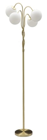 Lampa de podea, Lampadare - Lampadar auriu Glamy cu 4 globuri albe | creativdeco