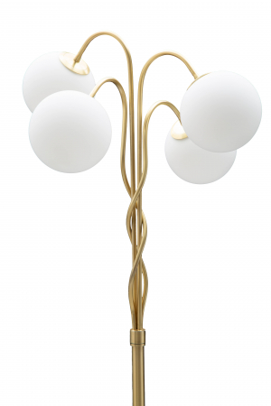 Lampadar auriu Glamy cu 4 globuri albe | creativdeco [2]