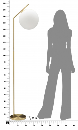 Lampa podea Glamy, auriu alb [7]